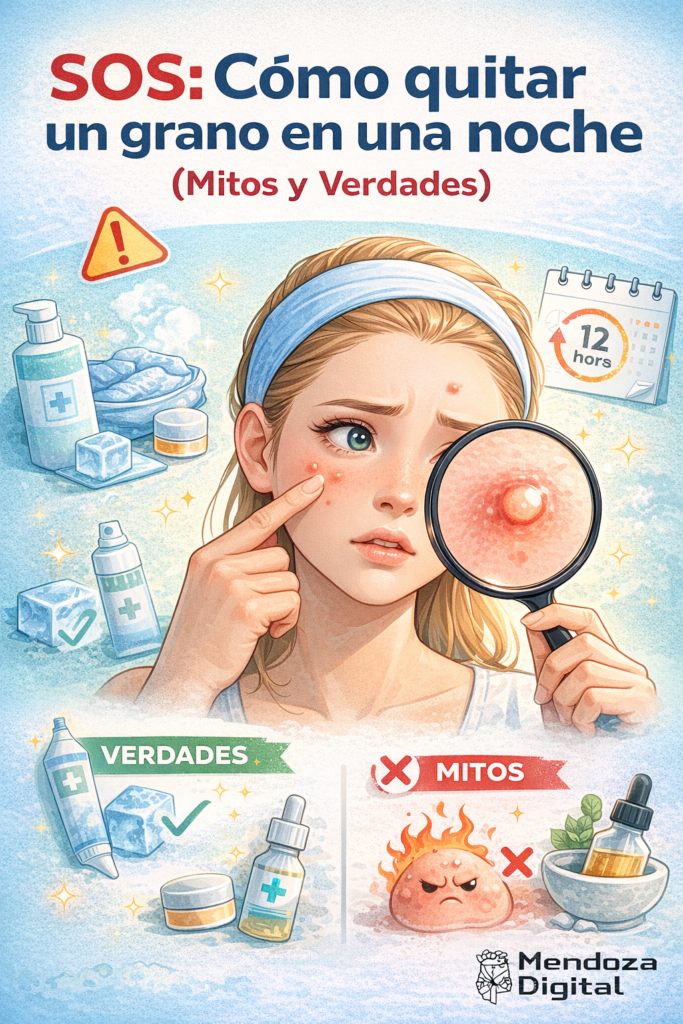 Cómo quitar un grano en una noche (Mitos y Verdades)