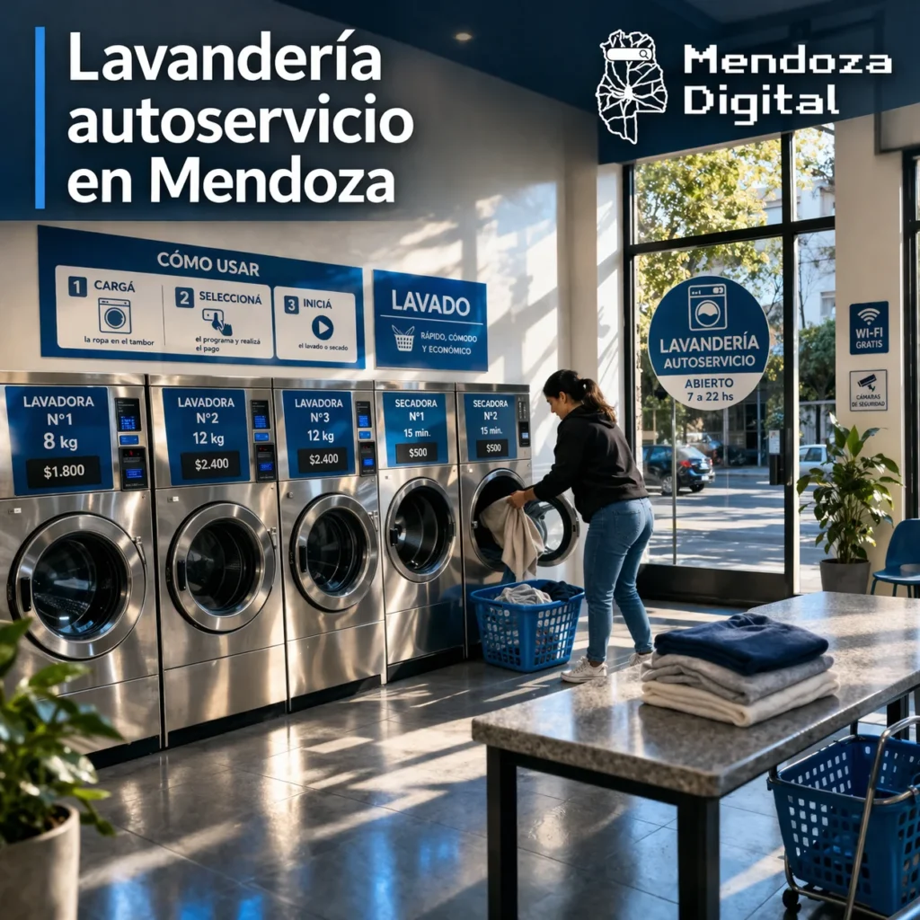 Lavandería autoservicio en Mendoza