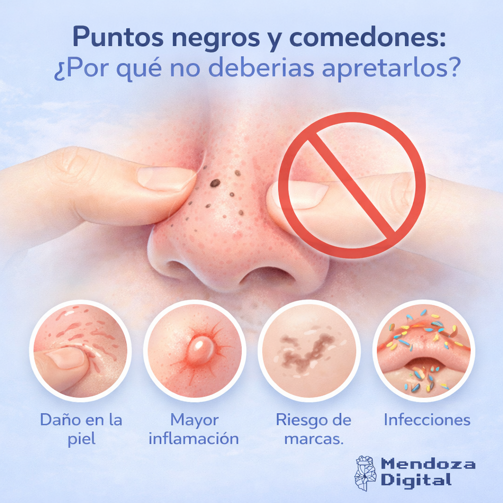 Puntos negros y comedones ¿Por qué no deberías apretarlos