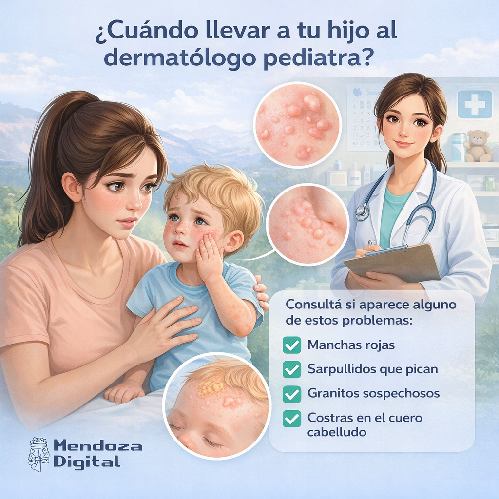 ¿Cuándo llevar a tu hijo al dermatólogo pediatra