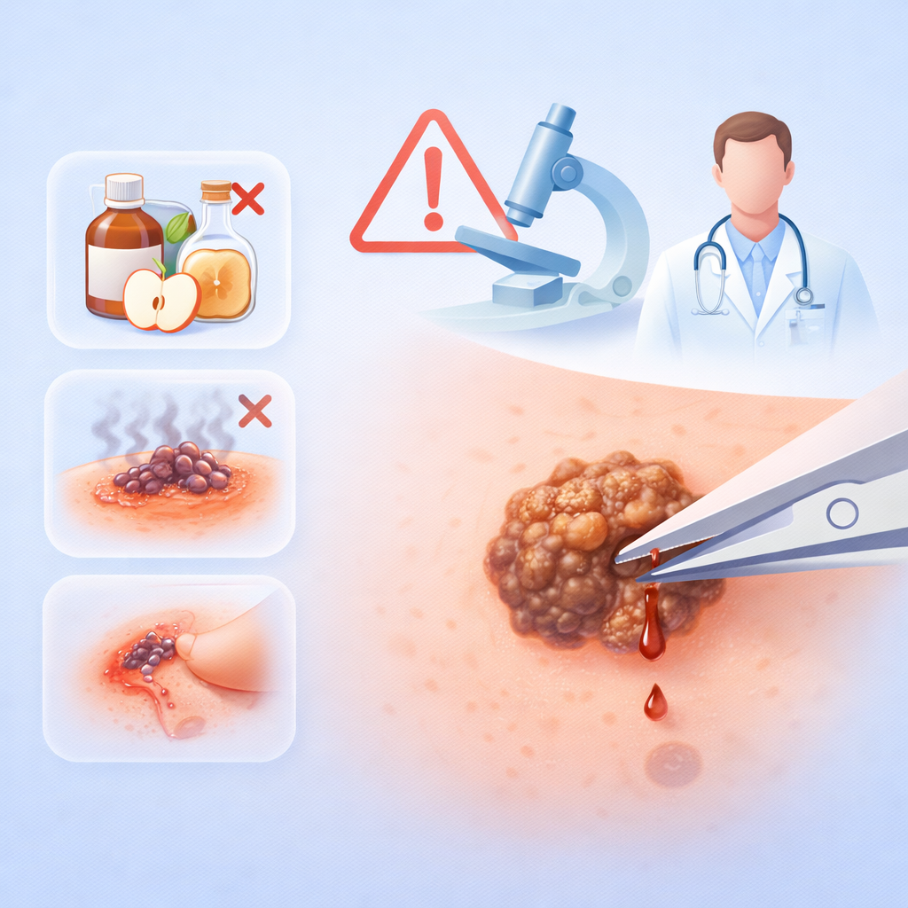 ¿Es peligroso sacar una queratosis en casa Riesgos de los métodos caseros