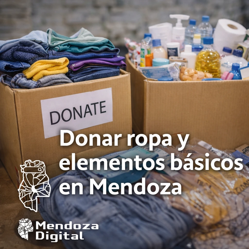 Donar ropa y elementos básicos en Mendoza