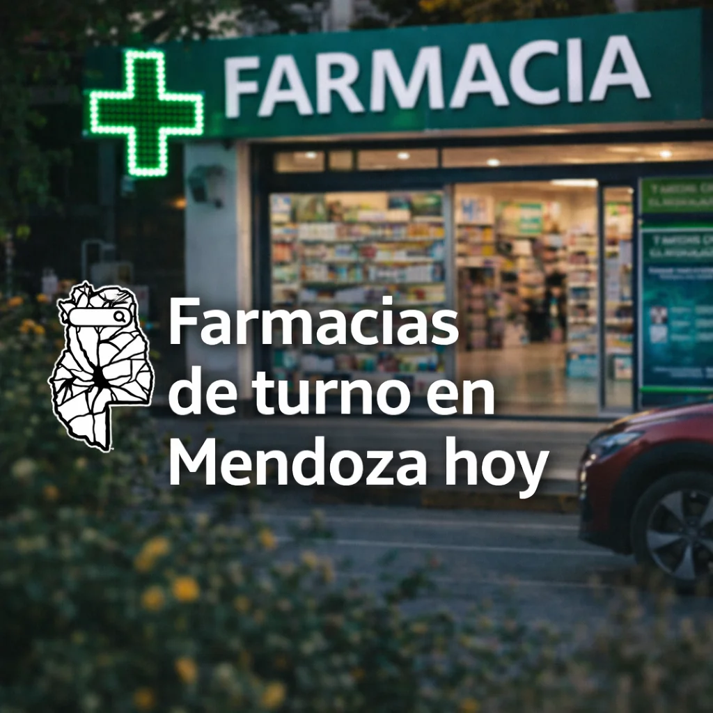 Farmacias de turno en Mendoza hoy