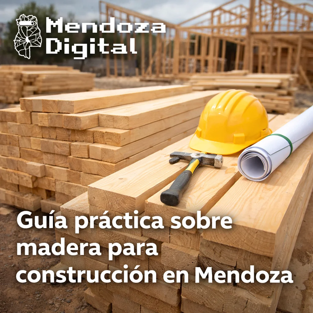 Guía práctica sobre madera para construcción en Mendoza