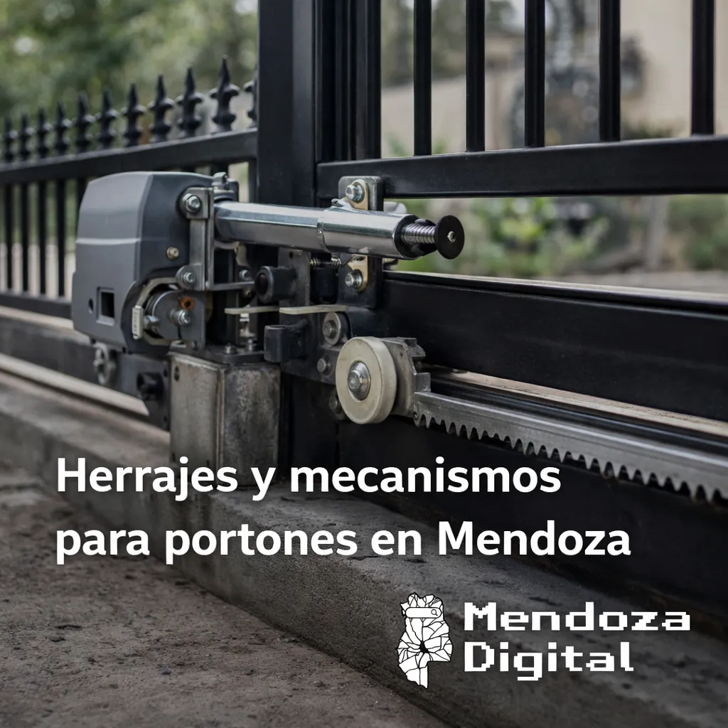 Herrajes y mecanismos para portones en Mendoza