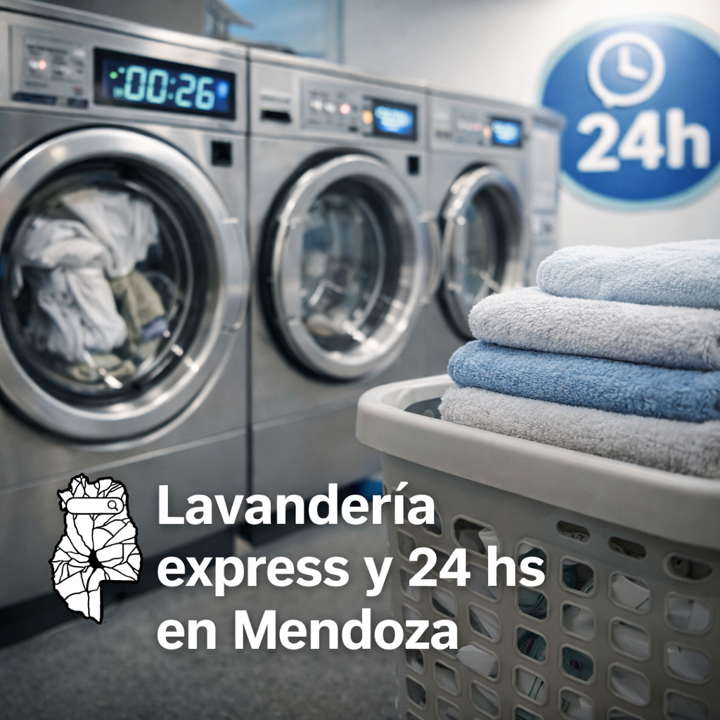 Lavandería express y 24 hs en Mendoza