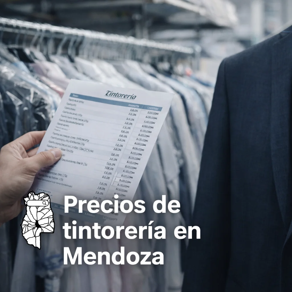 Precios de tintorería en Mendoza