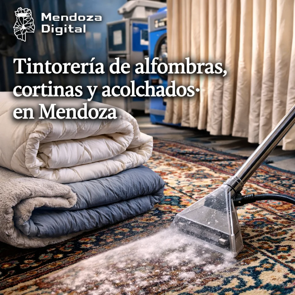 Tintorería de alfombras, cortinas y acolchados en Mendoza
