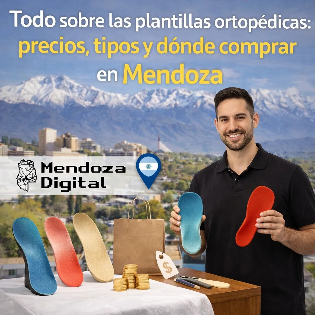 Todo sobre las plantillas ortopédicas: precios, tipos y dónde comprar en Mendoza