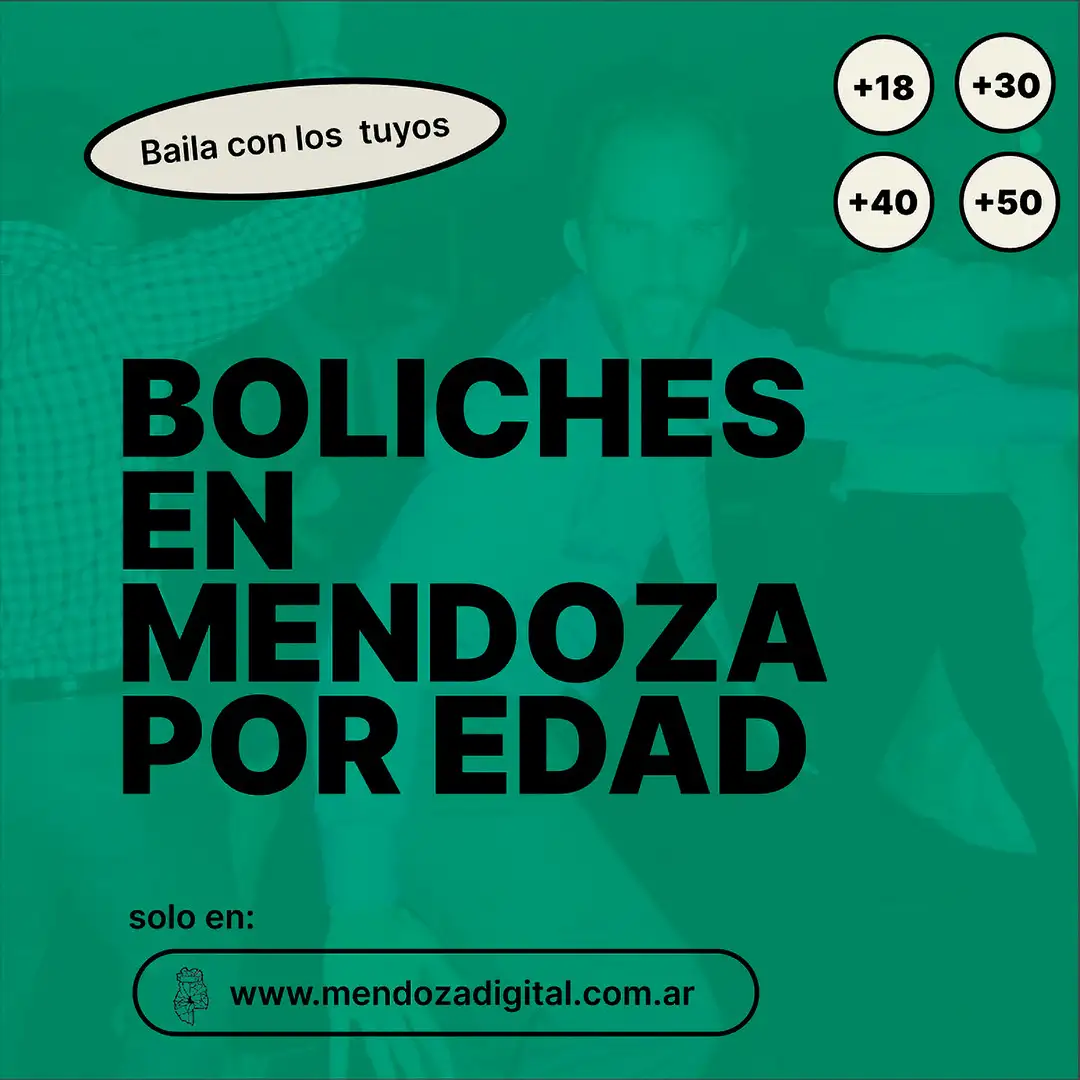 Directorio de boliches en Mendoza clasificados por edad (+18, +30, +40 y +50)