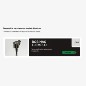 Espacio publicitario en alquiler para negocios de venta de Bobinas de Arranque en Mendoza