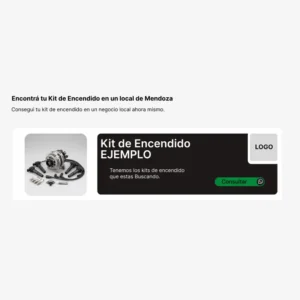 Espacio publicitario en alquiler para negocios de venta sobre Kit para Encendido en Mendoza