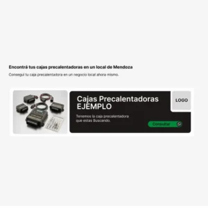 Alquiler de Banner publicitario - Cajas Precalentadoras Mendoza