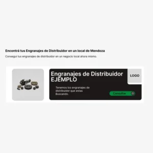 Espacio publicitario en alquiler para negocios de venta sobre Engranajes de Distribuidor en Mendoza