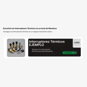 Espacio publicitario en alquiler para negocios de venta sobre interruptores Térmicos en Mendoza