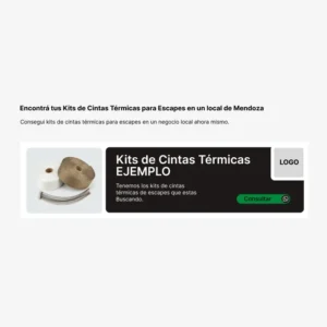 Espacio publicitario en alquiler para negocios de venta sobre Kits Cintas Térmicas de Escapes en Mendoza