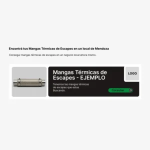 Espacio publicitario en alquiler para negocios de venta sobre Mangas térmicas de Escapes en Mendoza