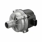 Bomba de aire secundario eléctrica automotor con carcasa de aluminio fundido, tomas de manguera y conector estanco lista para comprar online en Mendoza