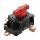 Interruptor de corte general de batería de alta resistencia con perilla roja listo para comprar online en Mendoza